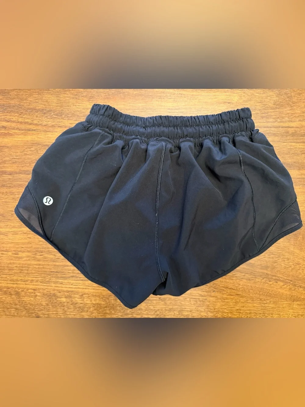 Lululemon Women's Black Athletic Shorts - Size 2